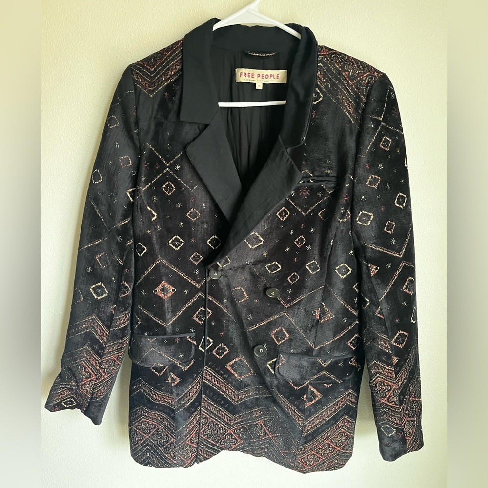 Free People Wonder of the World Blazer M - Picture 2 of 5